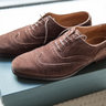 *SOLD* Crockett & Jones Drummond Mink Brown Suede Wingcap Brogue UK 6.5