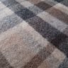 NEW Fiorio Maker Pure Cashmere Checkered Scarf Beige Grey Brown