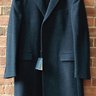 NWT $2995 RLBL Charcoal Grey "Classic Melton" Chesterfield Overcoat, 42R/40R, 85% Wool/15% Cashmere