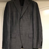 Ring Jacket Grey Herringbone Suit 36R (EU 46) Model 184 Linen/Wool