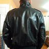 Brooks leather motorcycle flight jacket A-2 44 Mens Steerhide