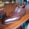 SOLD CROCKETT JONES HANDGRADE BROWN BROGUES 9.5 MED