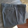 NWOT Luciano Barbera Solid Navy and Solid Charcoal Trousers 36"