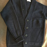 SOLD ESK Knitwear Camelhair Ben Cardigan in Navy- Size M