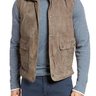 Eidos Napoli Suede Vest, Shearling Lined 46EU