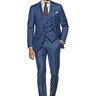 $1099 *CURRENT MODEL* Suitsupply Hartford 40S **3-piece** Blue Suit *SUPER 150s WOOL