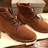 Viberg Service Boot Rust Out Suede Brogue Toe Dainite Sole Size 10