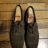 Stuart's Choice Olive Brown Suede Captoe Shoes Size 13D Made In England Grenson Masterpiece