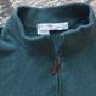 *SOLD* Inis Meain Cotton-Cashmere-Silk Half Zip Sweater in Teal - Size Small