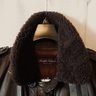 NWT $3,995 RLPL "Davis" Lambskin Leather Bomber Jacket, Shearling Lined Collar, Size XL