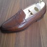 Sold WORN EDWARD GREEN LOAFERS DARK OAK ANTIQUE 9/9.5 F