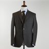 NMWA  Cantarelli Brown & Gray Gun Check Wool Sport Coat (Fits 52)