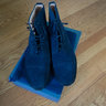 Alfred Sargent for JCrew Navy Suede Cap Toe boots  US 9 (Fits 9.5)- Brand New