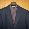 SOLD NEW EPAULET NAVY HOPSACK FLANNEL SUTTON BLAZER SZ 37S 36S?