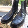 JIL SANDER NEW Black Chelsea Boots RRP £655 Made in Italy (Vibram soles)