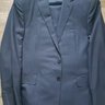 Purple Label New 44US Suit Beautiful Navy Glenplaid