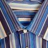 Arthur & Fox of Paris striped cotton shirt blue and ivory France Mint! 41 or 16