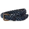 SOLD❗️MISSONI 3cm Navy Braided Leather Belt NEW 28-36