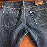 Used Ironheart Iron Heart IH-555-01 Indigo 21oz Selvedge Denim Super Slim 36