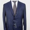 SOLD! NWT LARDINI HANDMADE IN ITALY SOLID NAVY WOOL SUIT US38