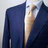 Recent solid blue Corneliani Leader Soft suit size 54 Regular / Short. Partially lined