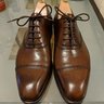 SOLD - Carmina Captoe Brown Rain Oxfords - UK8.5 - like new