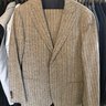 Mens Suit Supply Suit- Havana Brown Herringbone- 42R- Perfect Condition