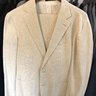 Mens Suit Supply Suit- Havana Off White Plain- 42R- Perfect Condition