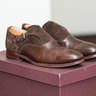 Meermin Linea Maestro Swept Single Monk Strap - UK8 (US 9)