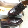 F/S Crockett & Jones Genuine Shell Cordovan Burgundy Color Pembroke Wingtips