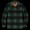 NWT Beams+ Wool Buffalo Check Mackinaw Jacket Green & Black, L