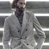 ^ SOLD ^  NWOT Bruenllo Cucinelli conservative business dress Grey DB blazer ---48/38