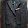 Thomas Pink 40 Slim Green Tweed subtle Plaid Hunting Jacket