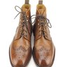 Peal and Co. Tan Grain Wingtip Boot - Size 12