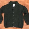 Epaulet Handknit Heirloom Shawl Collar Cardigan - Size 38 (Medium) - Blackwatch