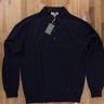 CANALI navy blue wool polo sweater - Size Medium / 48 EU - NWT