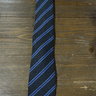 SOLD! NWT Isaia 7 Fold Ties - Charcoal/Blue Silk/Cashmere & Blue Herringbone Silk - Retail $235