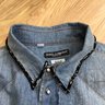 Dolce & Gabbana Stunning Crystal Denim Shirt