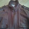 Iceberg Stunning Brown Leather Jacket Mint