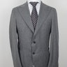 SOLD! NWT GABO NAPOLI Solid Mid Gray Flannel Suit US44 42/EU54