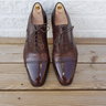 Stefano Bemer brown handmade shoes 11.5/12