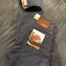 Naked and Famous Sunrise Selvedge Denim Jeans Weird Guy Fit Size 31 Lightweight Mid-blue Indigo