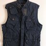 NWT RALPH LAUREN Black Label Navy Waxed Cotton Multi-Pocket Vest - L