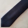 BNWT FIORIO HANDMADE 100% SILK GRENADINE TIE FREE SHIPPING NAVY BLUE FINA