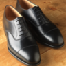 SOLD NIB Crocket Jones Handgrade UK 5F US 6E (WIDE) black captoe oxford