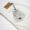 SOLD OUT - N°4 pairs of BNWT INCOTEX Cinquetasche "Sky Slim" White Cotton/Linen Jeans