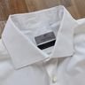 CANALI EXCLUSIVE solid white Egyptian dress shirt - Size 44 / 17.5 - NWOT (missing button)