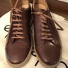 Epaulet Couro Cromo Low Tennis Trainers - Saddle - size 12