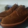 ALDEN LWB 10.5D 44.5 BARRIE LAST SNUFF SUEDE RUBBER CREPE SOLE USED