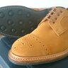 TRICKER'S FRENCH 10uk 44,5 fit.5 ORANGE SUEDE DAINITE SOLE MADE IN ENGLAND NEW